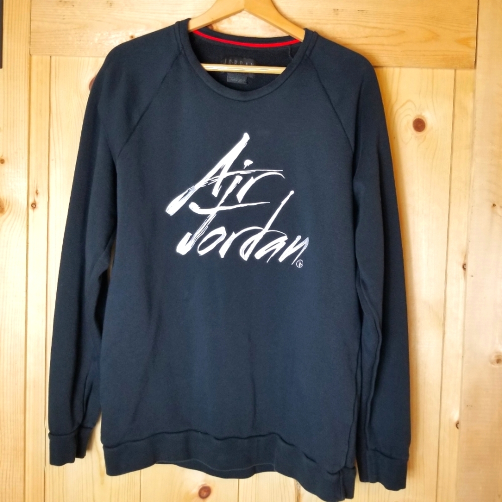 Air Jordan Sleeve Graphic Crew Neck Sweatshirt
